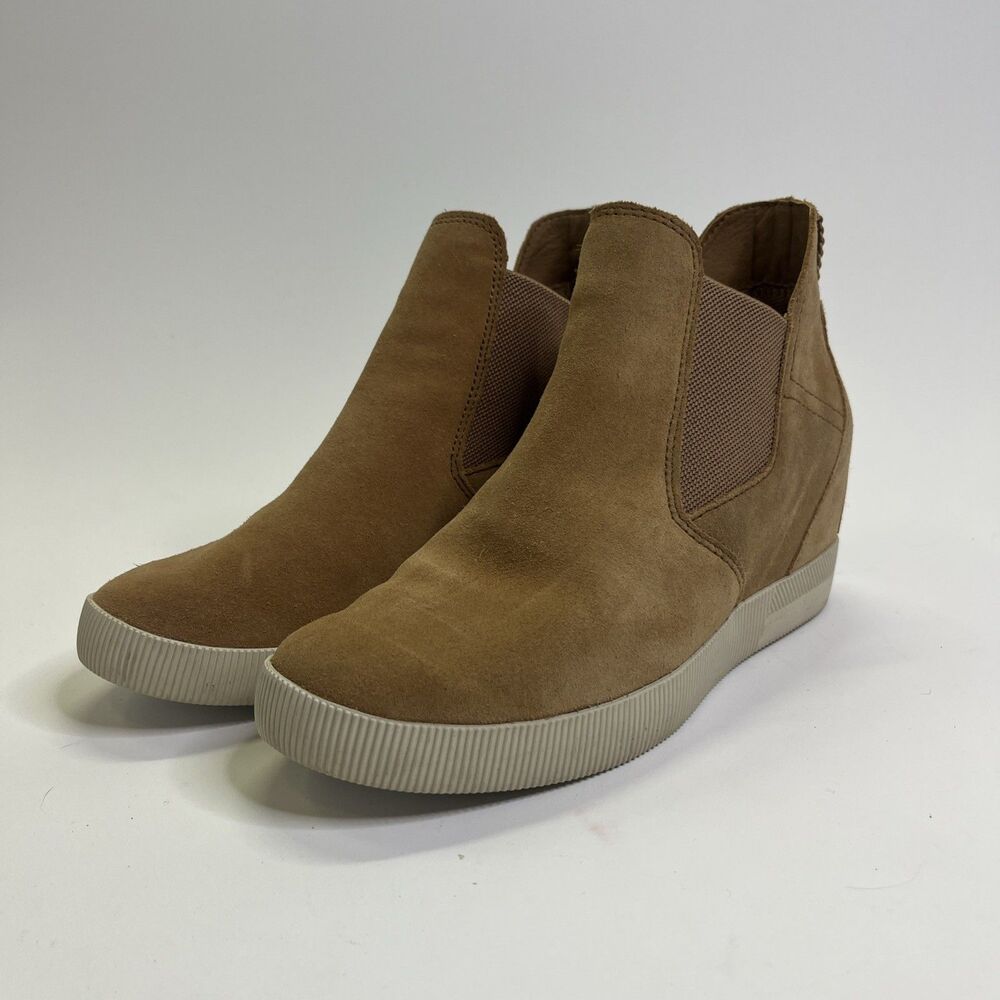 Sorel Out N About Slip-On Wedge II Boots Women’s 8 Brown Waterproof